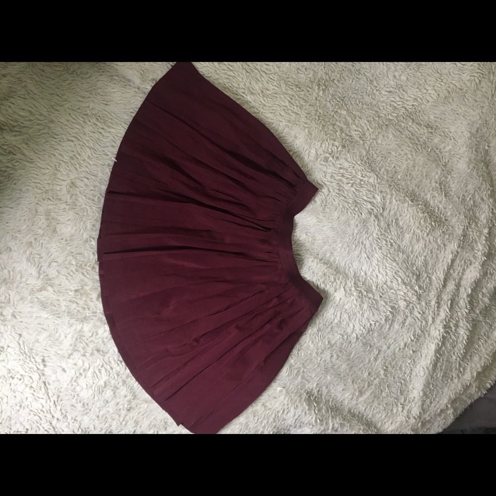 Maroon skirt